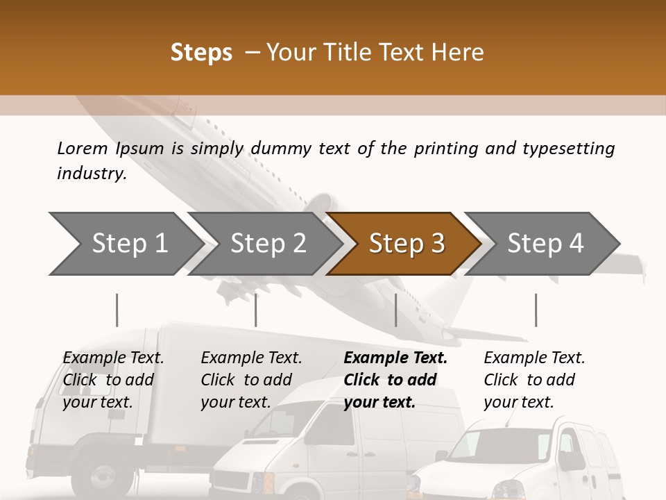 Vehicle Transporter Truck PowerPoint Template