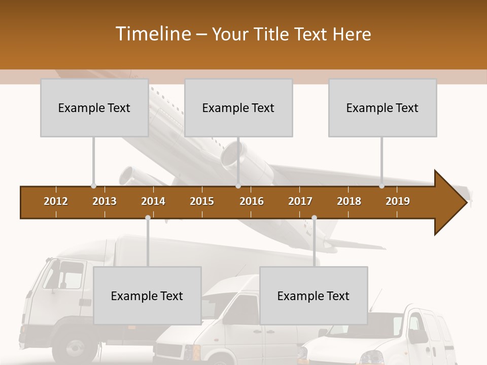 Vehicle Transporter Truck PowerPoint Template