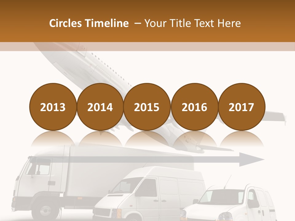 Vehicle Transporter Truck PowerPoint Template