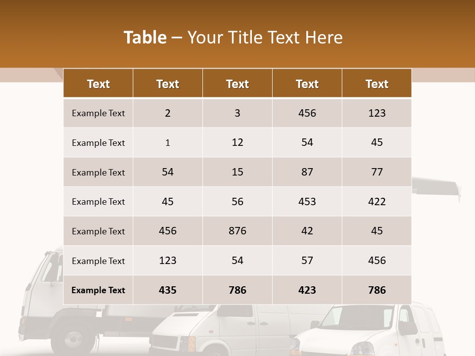 Vehicle Transporter Truck PowerPoint Template