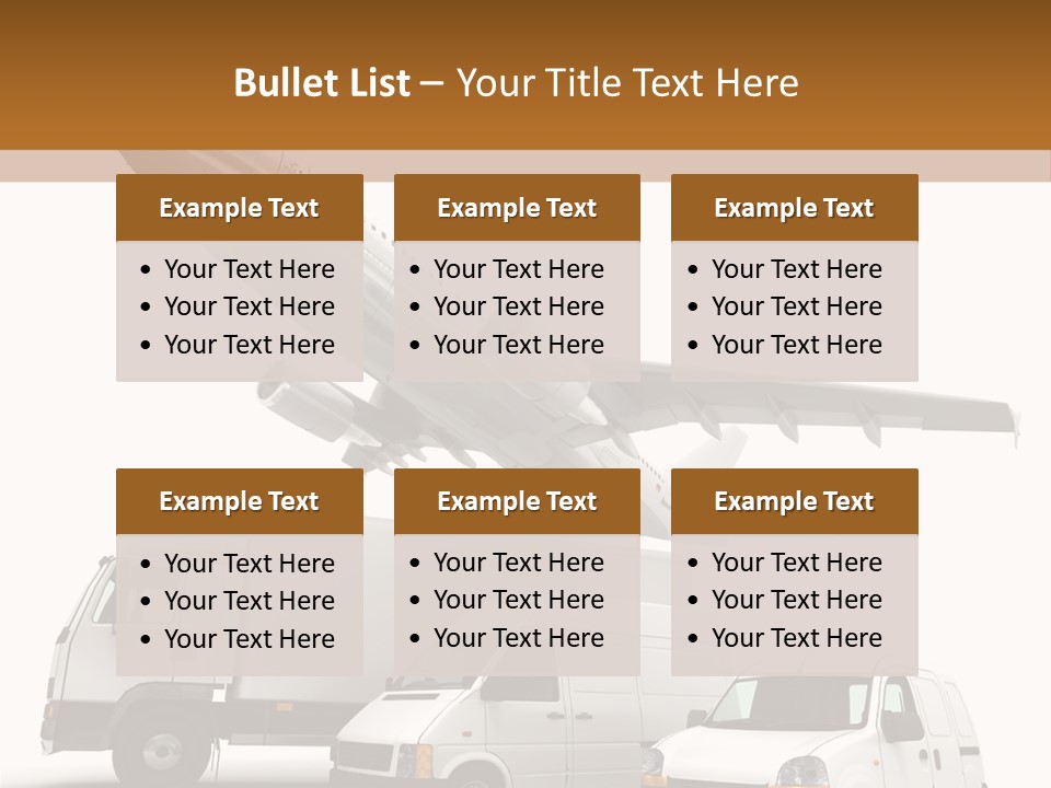 Vehicle Transporter Truck PowerPoint Template