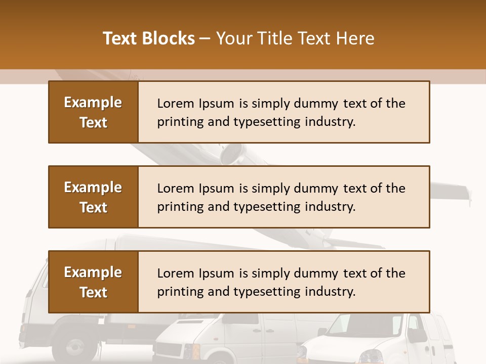 Vehicle Transporter Truck PowerPoint Template