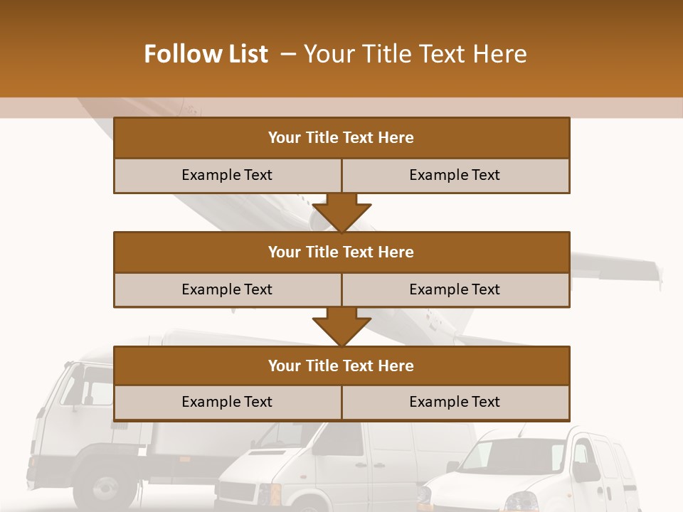 Vehicle Transporter Truck PowerPoint Template
