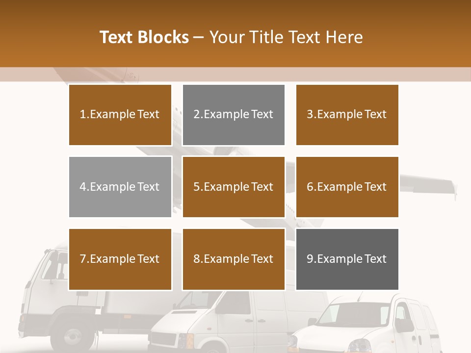 Vehicle Transporter Truck PowerPoint Template