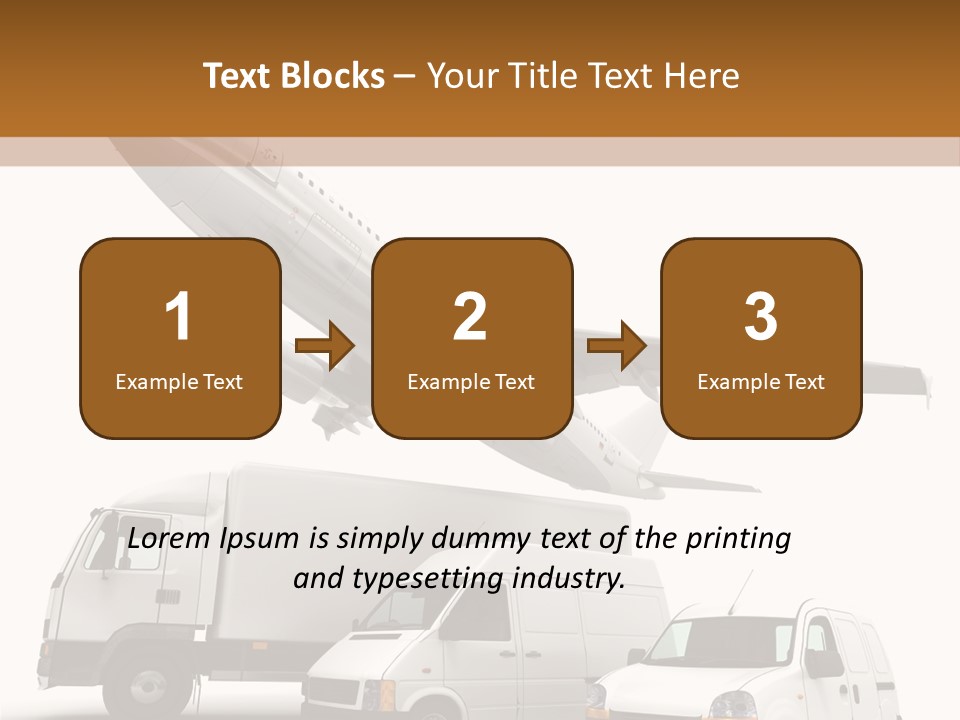 Vehicle Transporter Truck PowerPoint Template