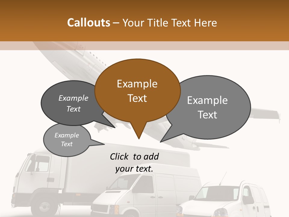 Vehicle Transporter Truck PowerPoint Template