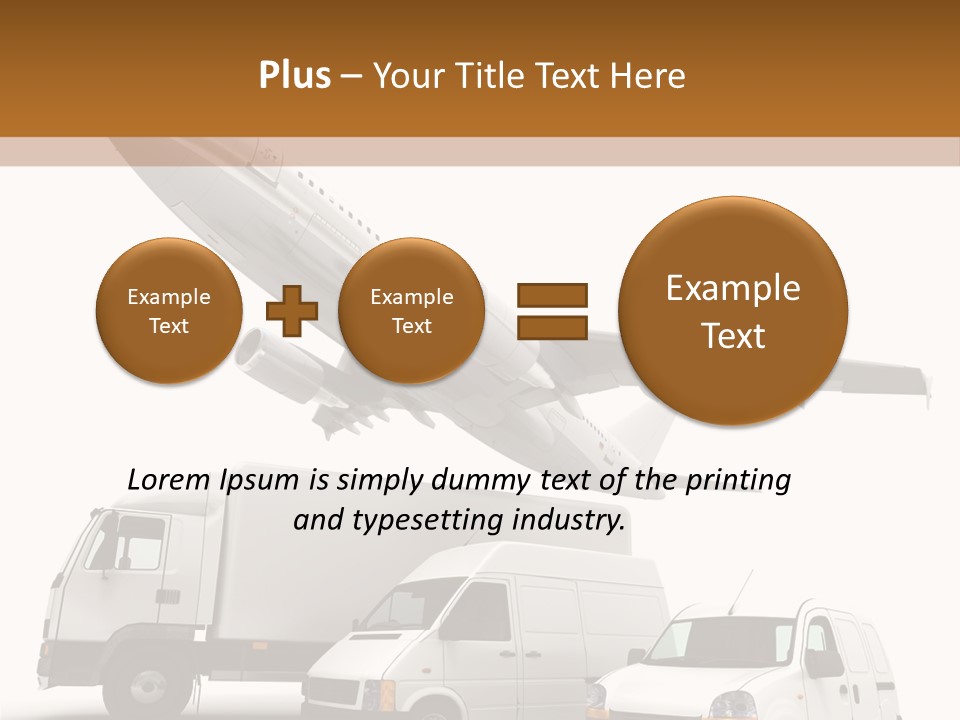 Vehicle Transporter Truck PowerPoint Template