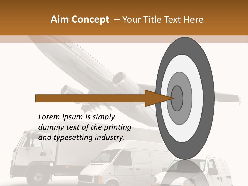 Vehicle Transporter Truck PowerPoint Template