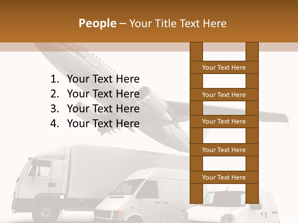 Vehicle Transporter Truck PowerPoint Template