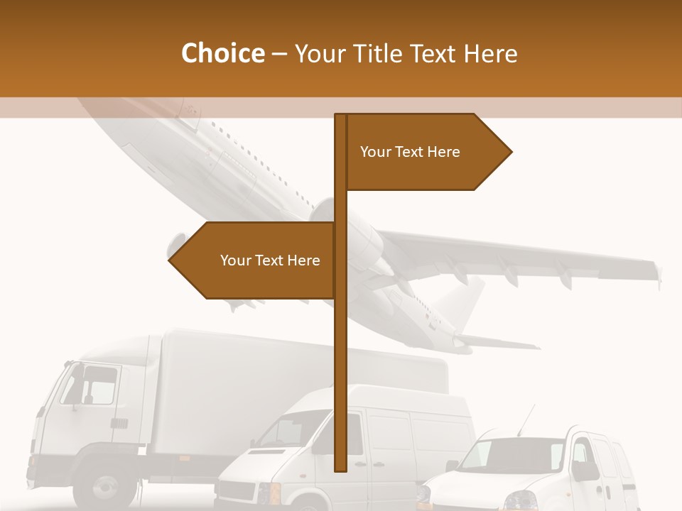Vehicle Transporter Truck PowerPoint Template