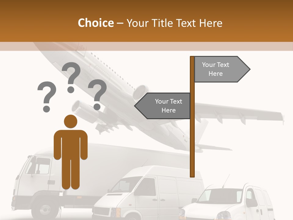 Vehicle Transporter Truck PowerPoint Template