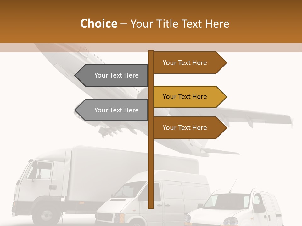 Vehicle Transporter Truck PowerPoint Template