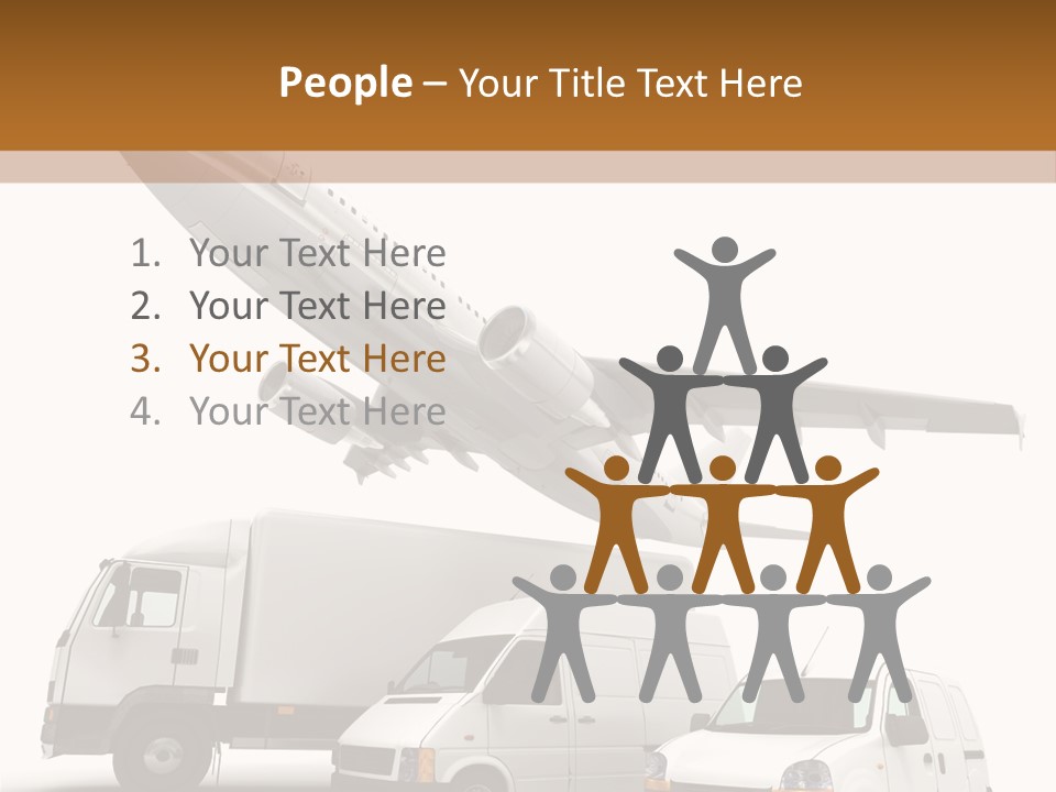Vehicle Transporter Truck PowerPoint Template