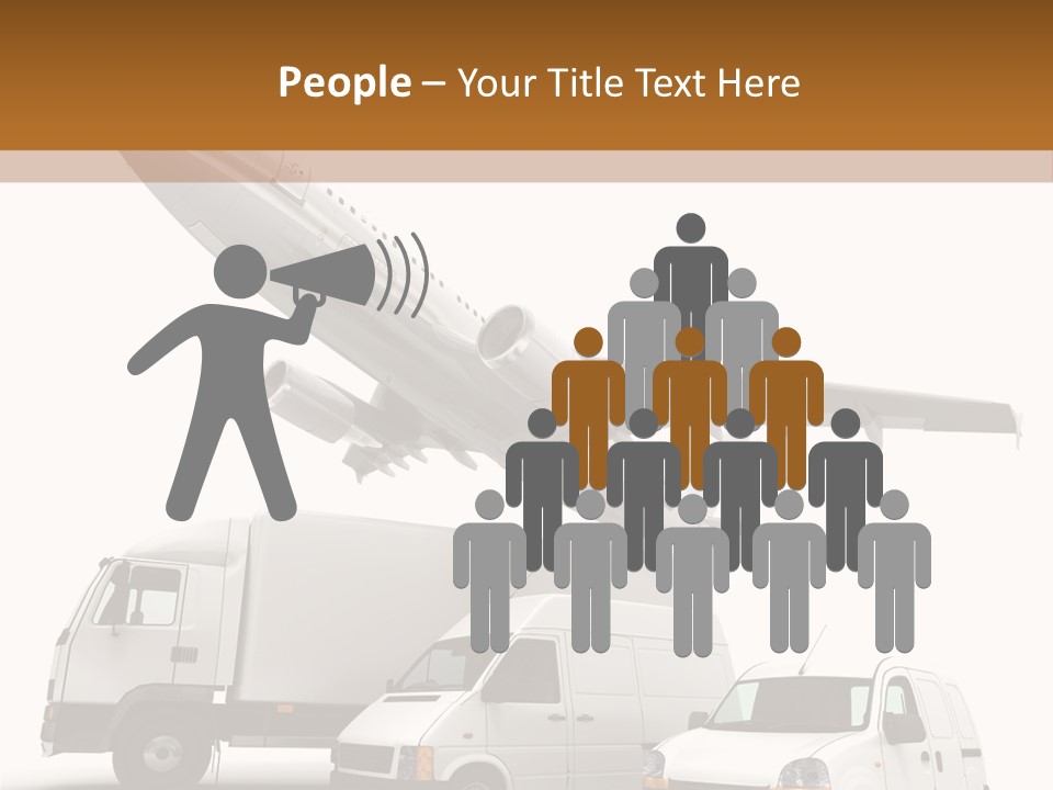 Vehicle Transporter Truck PowerPoint Template