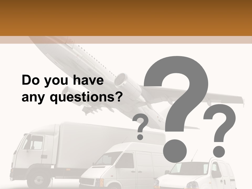 Vehicle Transporter Truck PowerPoint Template