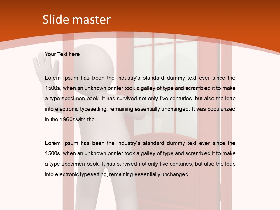 Love Abstract Friendship PowerPoint Template