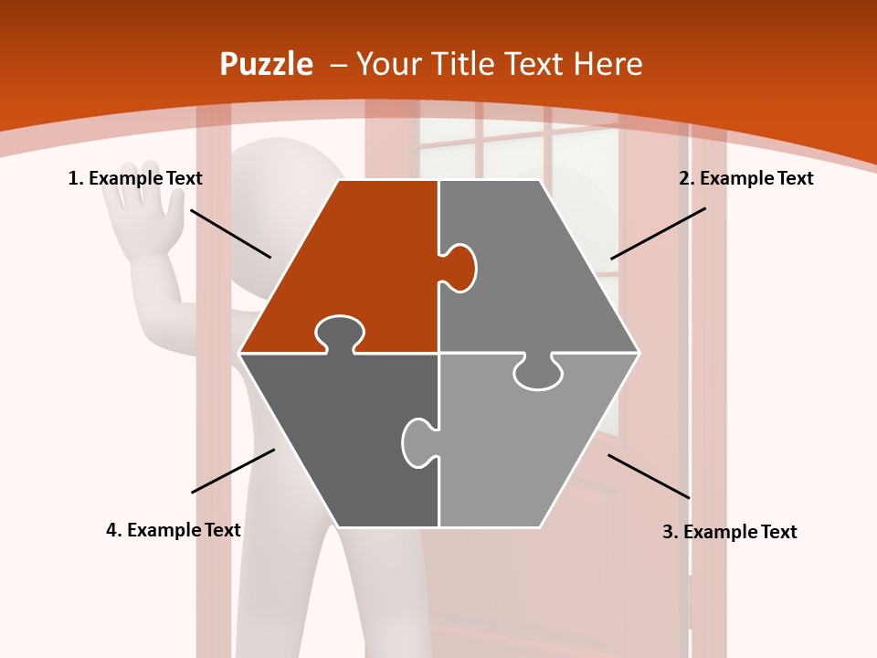 Love Abstract Friendship PowerPoint Template