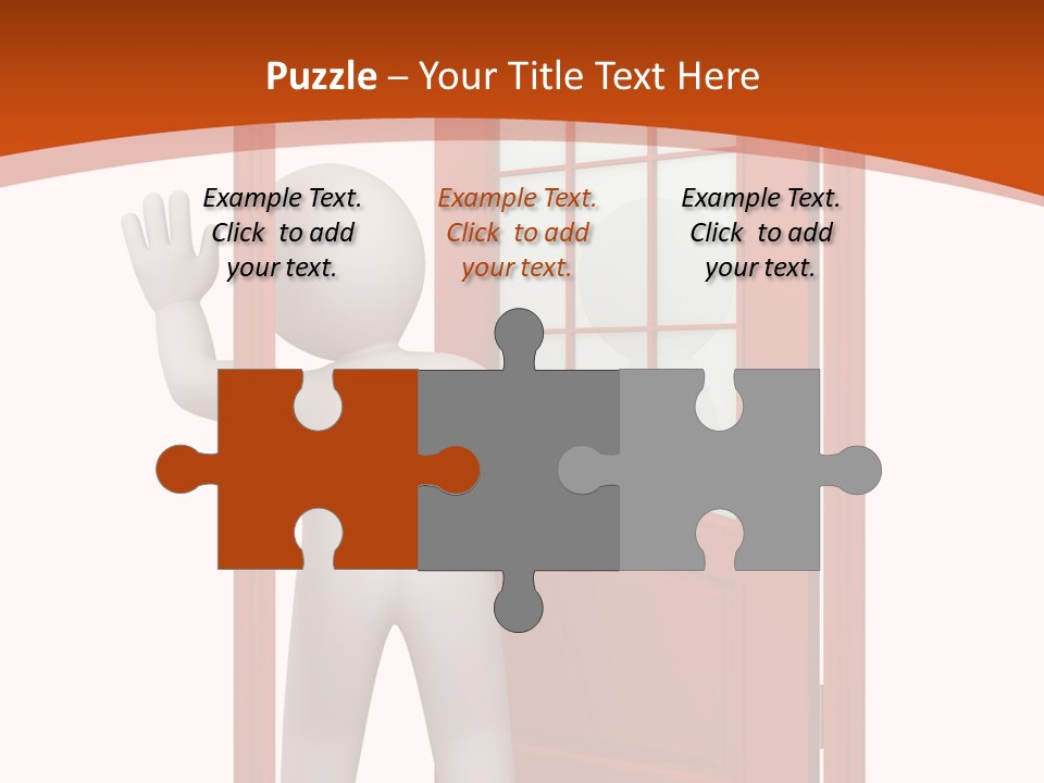 Love Abstract Friendship PowerPoint Template