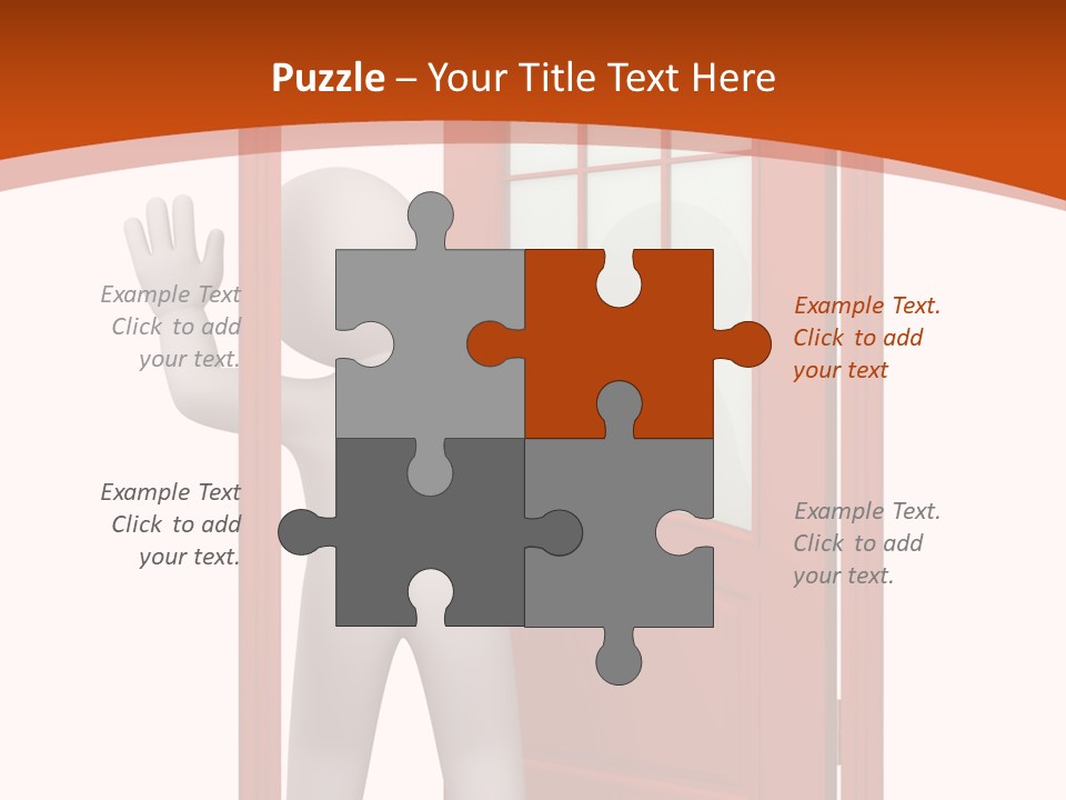 Love Abstract Friendship PowerPoint Template