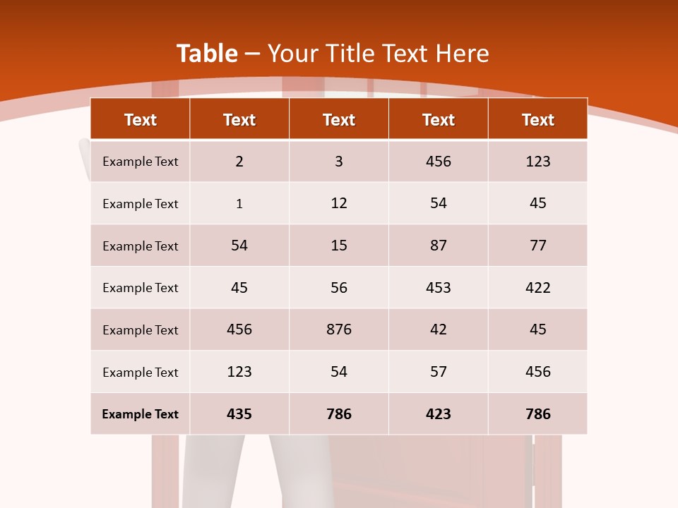Love Abstract Friendship PowerPoint Template