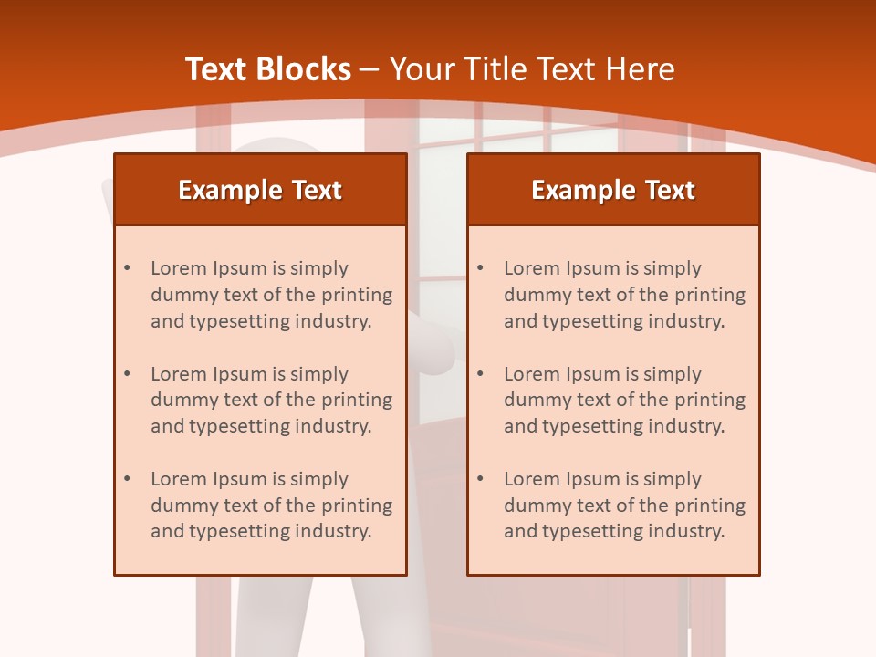 Love Abstract Friendship PowerPoint Template