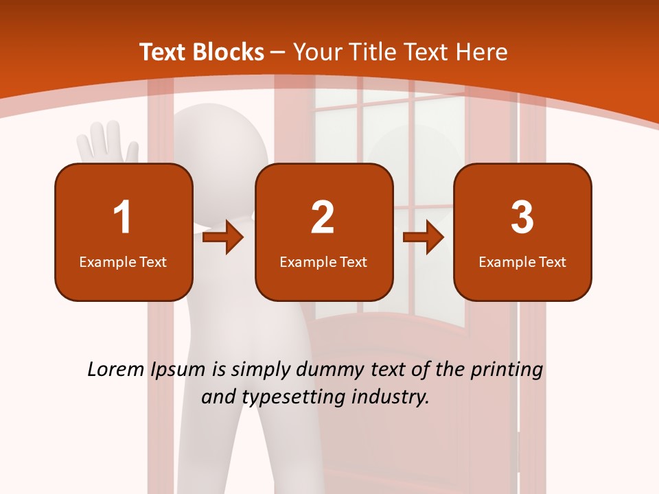 Love Abstract Friendship PowerPoint Template