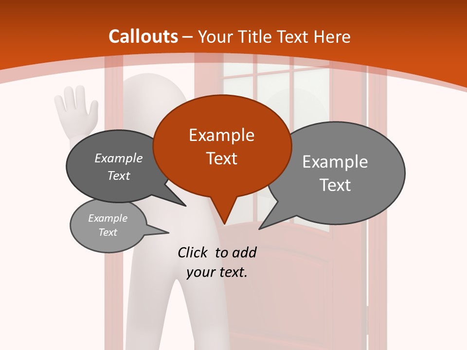 Love Abstract Friendship PowerPoint Template