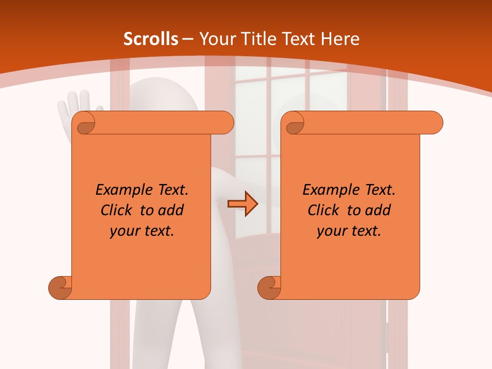 Love Abstract Friendship PowerPoint Template