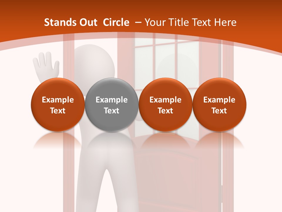 Love Abstract Friendship PowerPoint Template