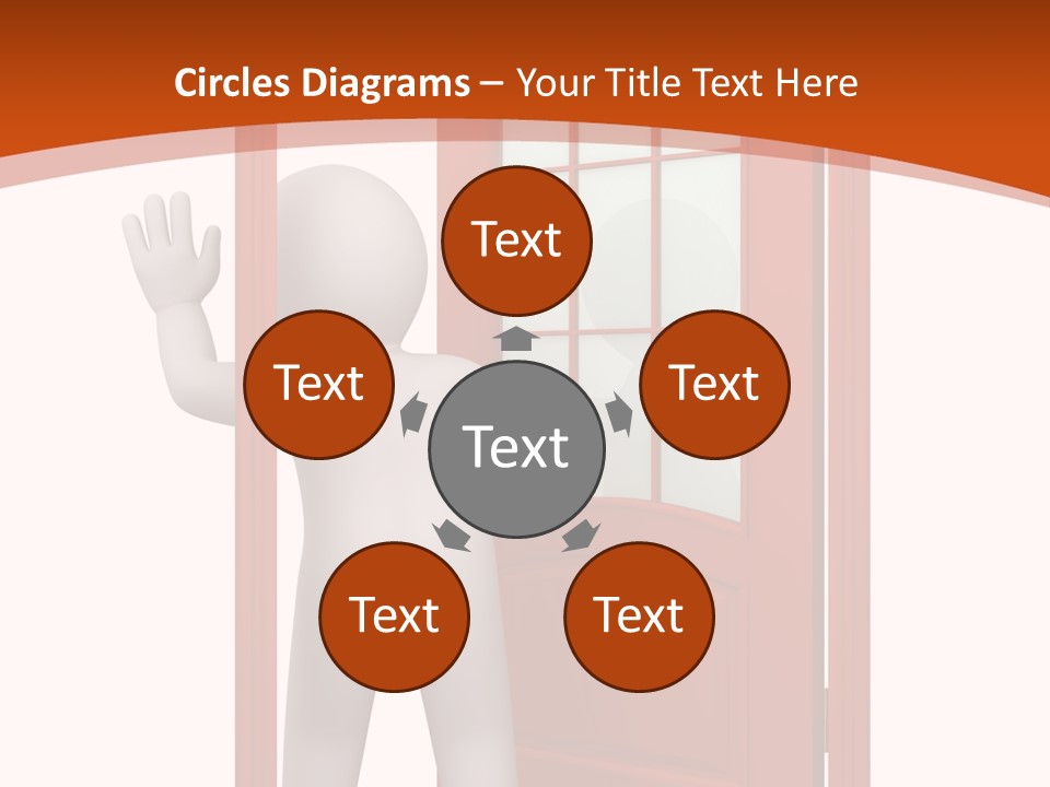 Love Abstract Friendship PowerPoint Template