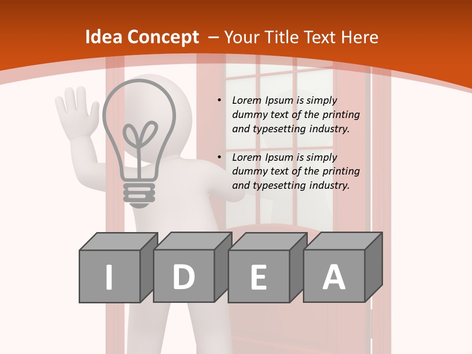 Love Abstract Friendship PowerPoint Template