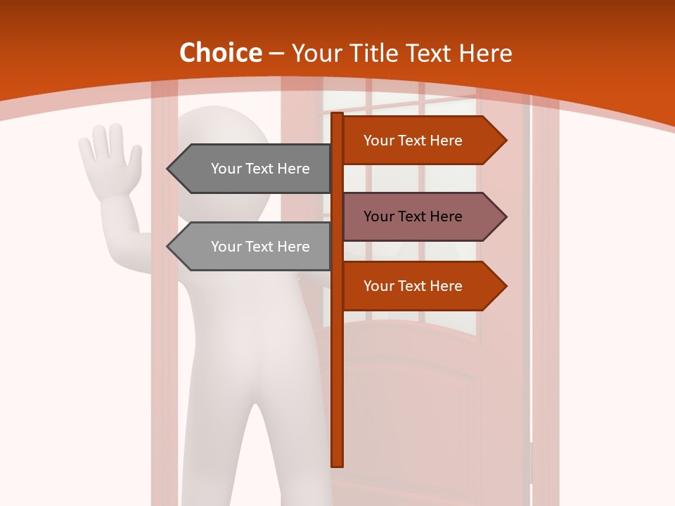 Love Abstract Friendship PowerPoint Template