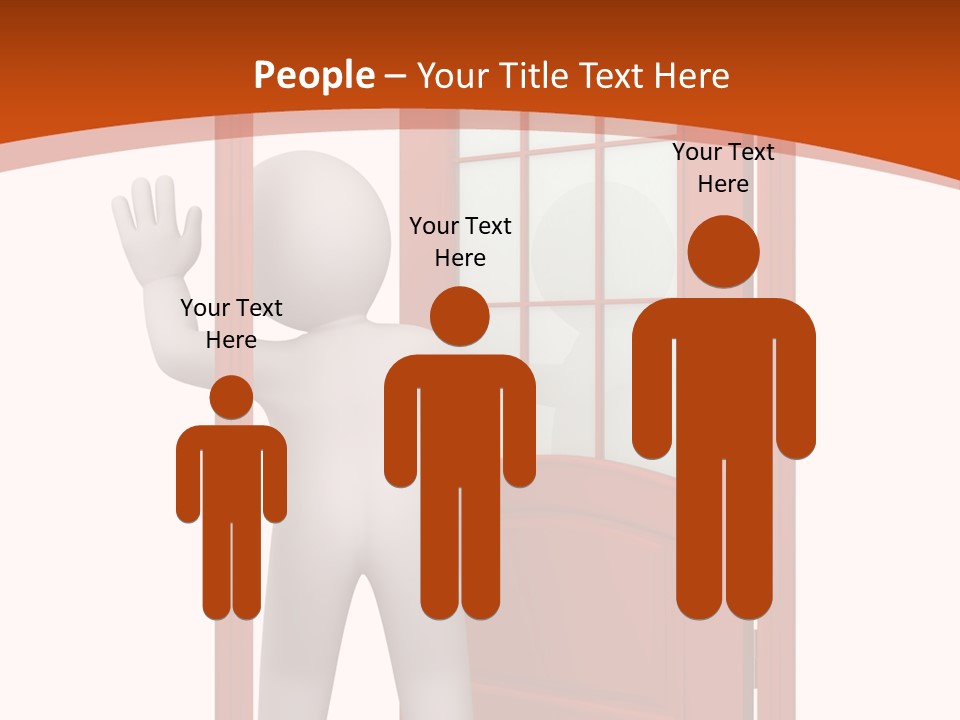 Love Abstract Friendship PowerPoint Template