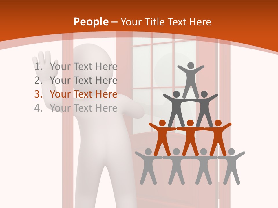 Love Abstract Friendship PowerPoint Template