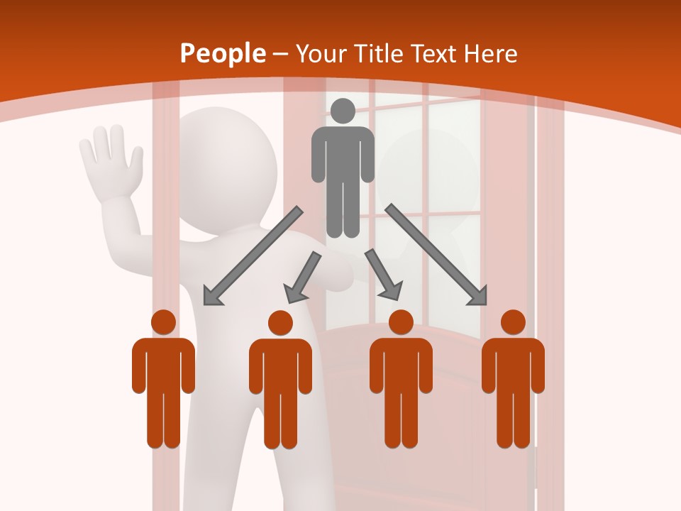 Love Abstract Friendship PowerPoint Template