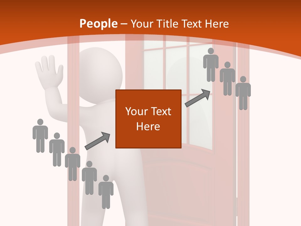 Love Abstract Friendship PowerPoint Template