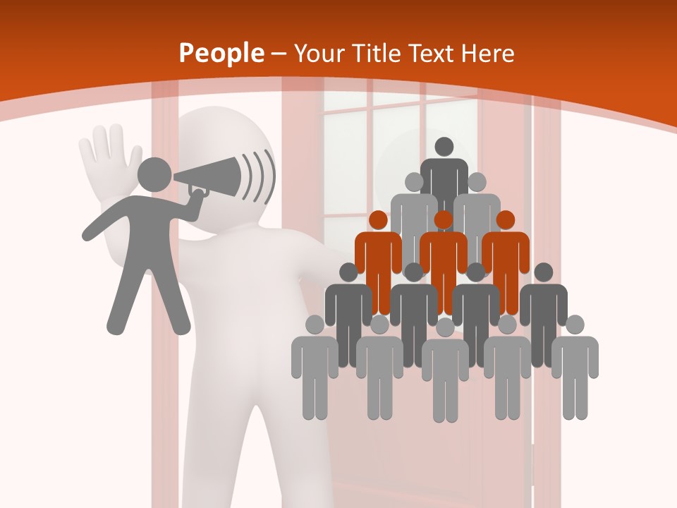 Love Abstract Friendship PowerPoint Template