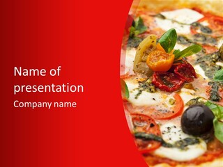 Pizza Fresh Italian Cuisine PowerPoint Template