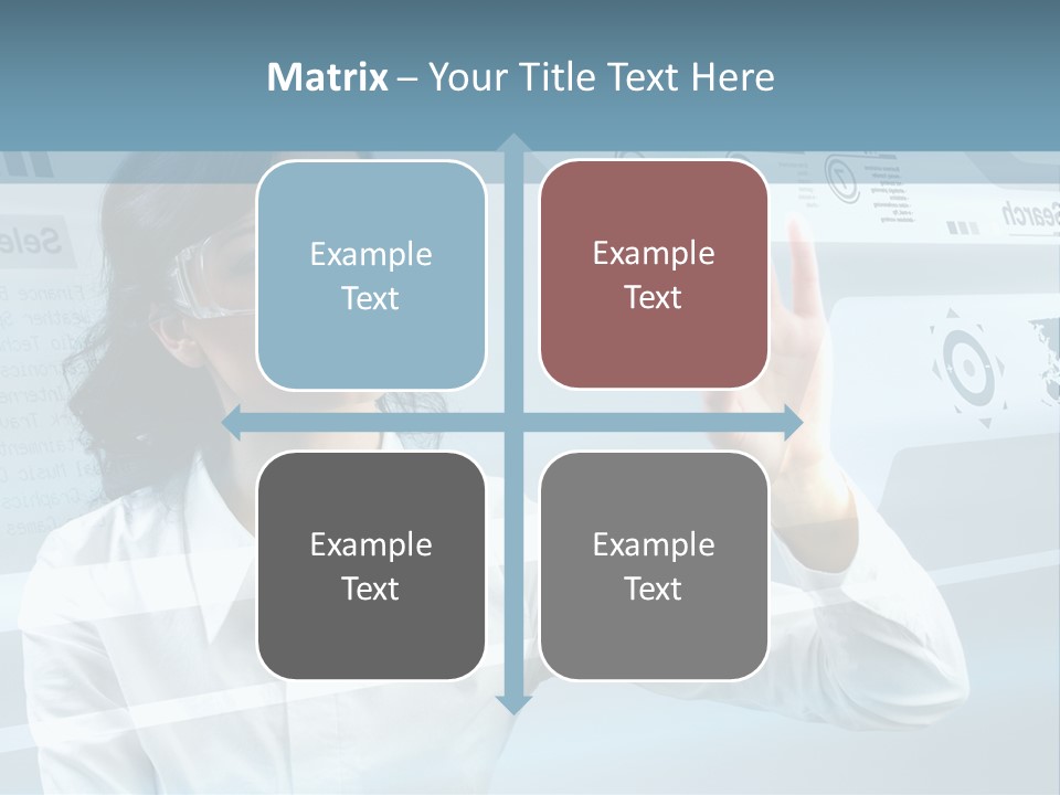 Clever Calendar Lady PowerPoint Template