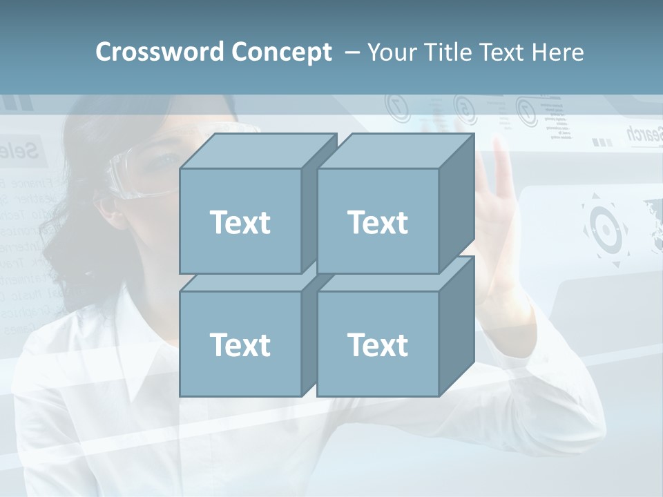 Clever Calendar Lady PowerPoint Template