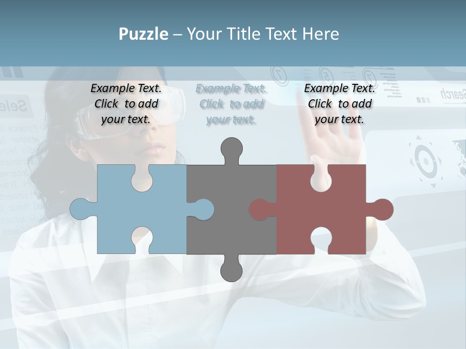 Clever Calendar Lady PowerPoint Template