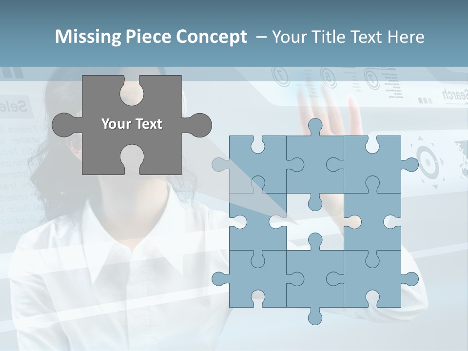 Clever Calendar Lady PowerPoint Template