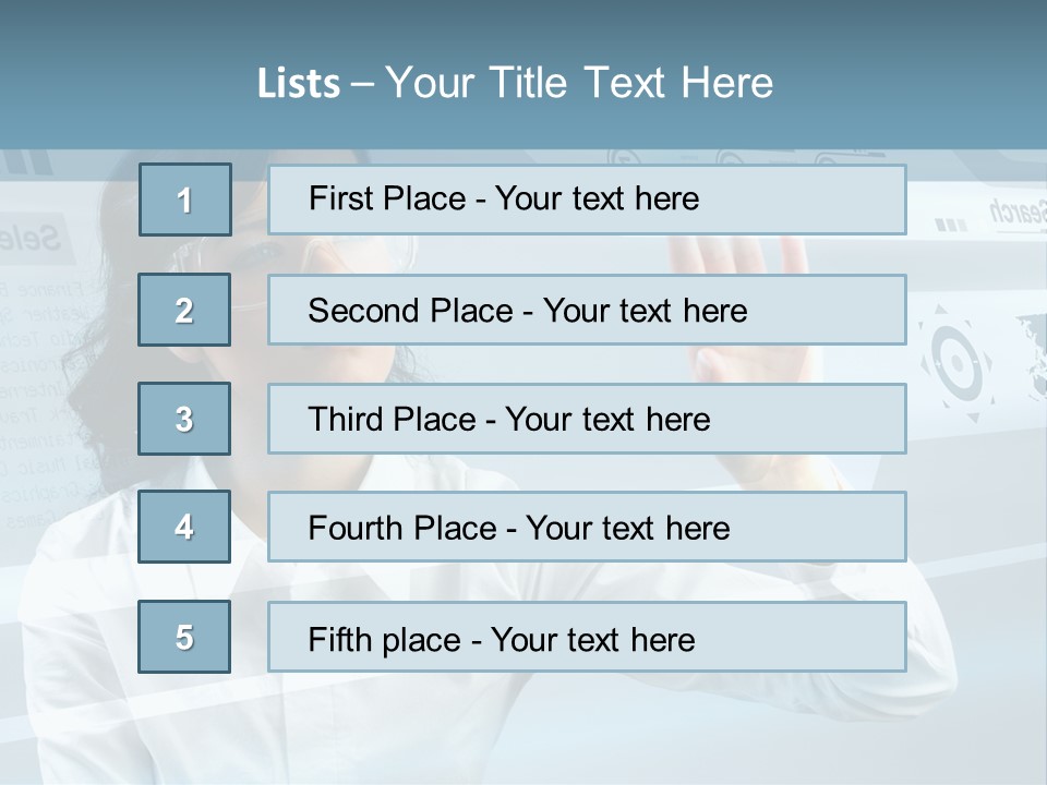 Clever Calendar Lady PowerPoint Template