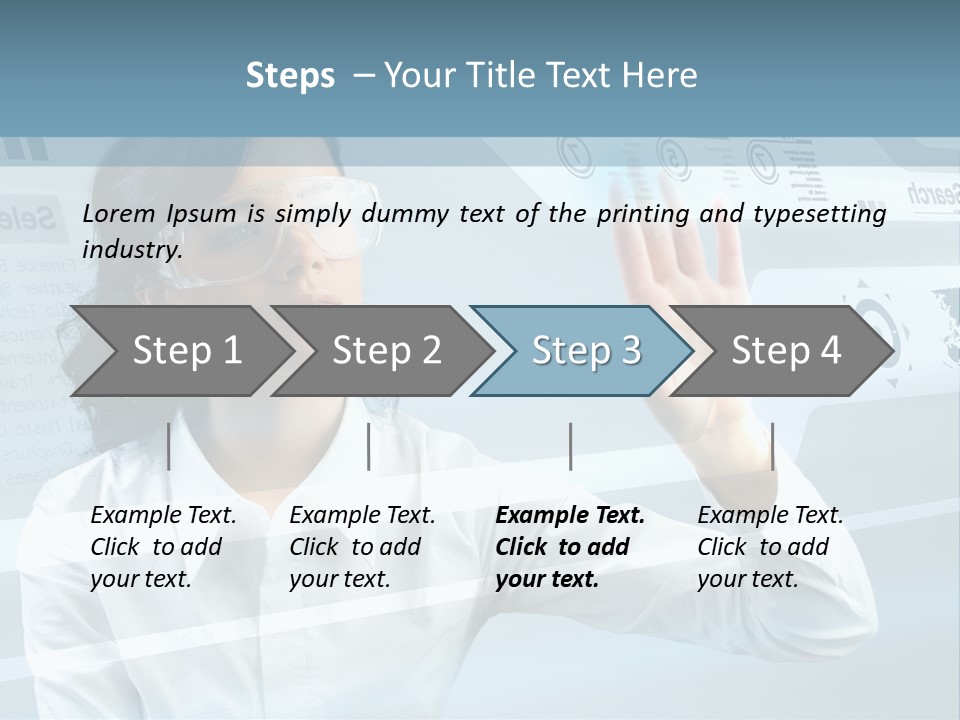 Clever Calendar Lady PowerPoint Template