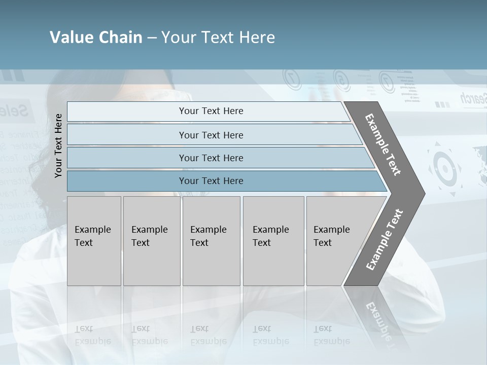 Clever Calendar Lady PowerPoint Template