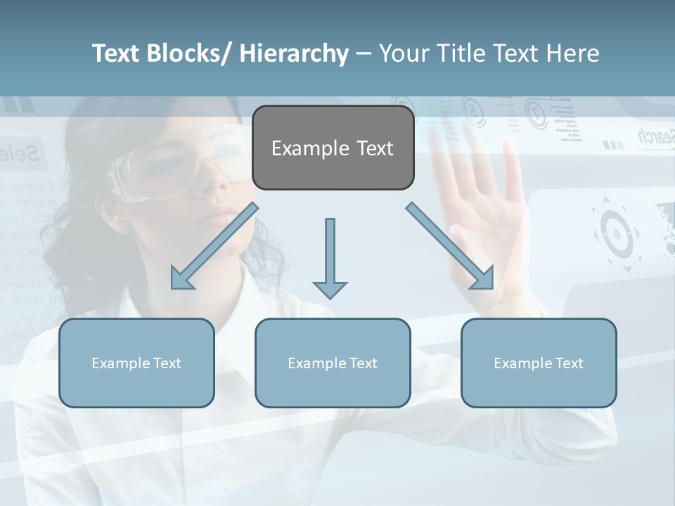 Clever Calendar Lady PowerPoint Template