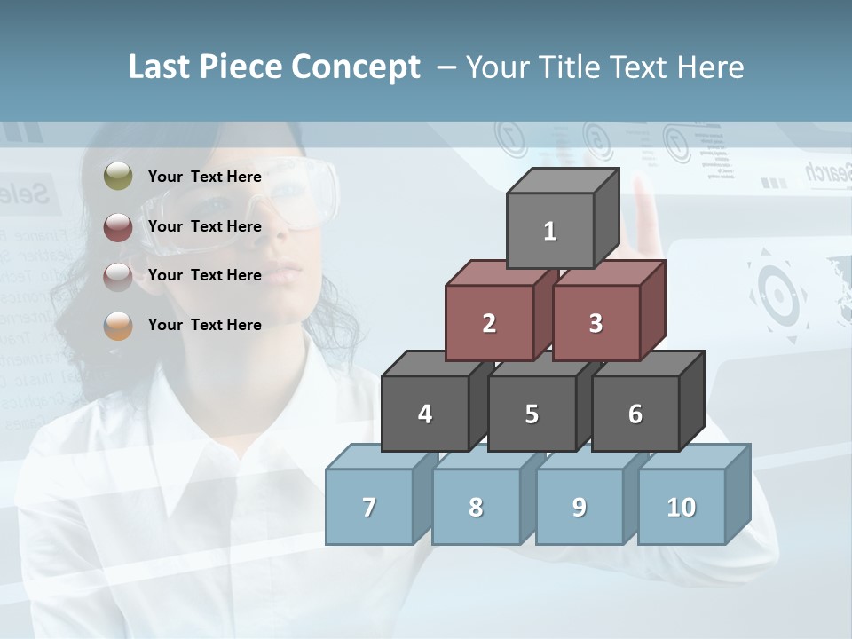 Clever Calendar Lady PowerPoint Template