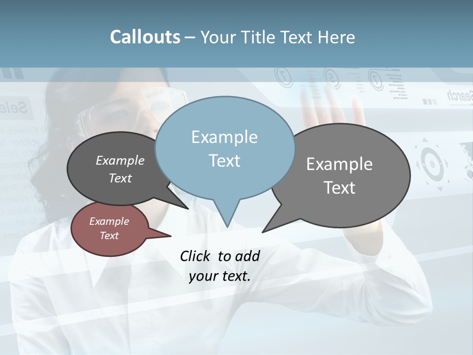 Clever Calendar Lady PowerPoint Template