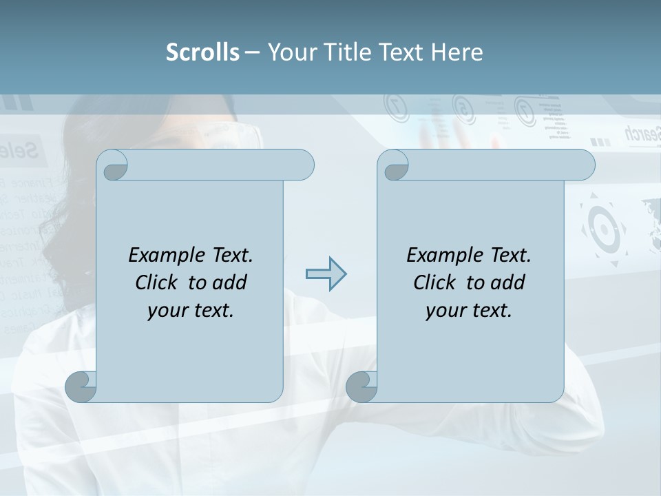 Clever Calendar Lady PowerPoint Template