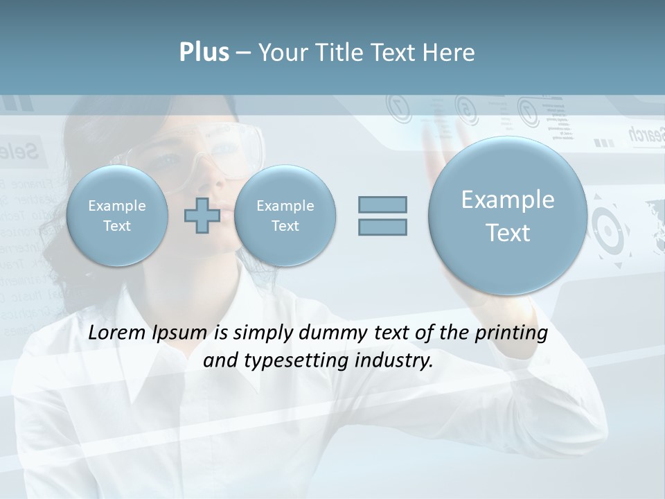 Clever Calendar Lady PowerPoint Template